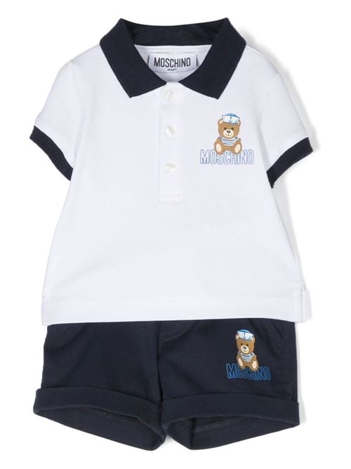 POLO+SHORTS MOSCHINO BABY | MUG00S LPC04/84017